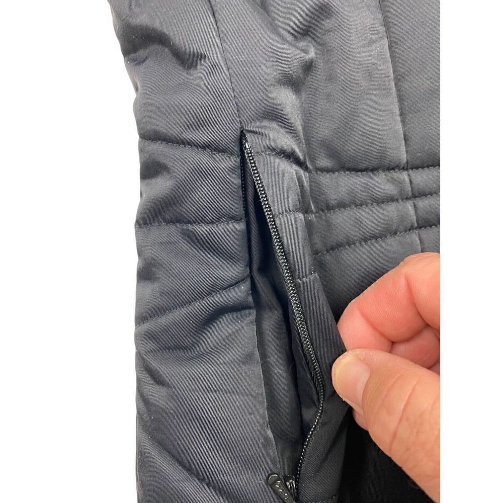 VINEYARD VINES Quilted Puffer Vest Jacket Womens XS Full Zip Snap Close Black - Picture 8 of 11